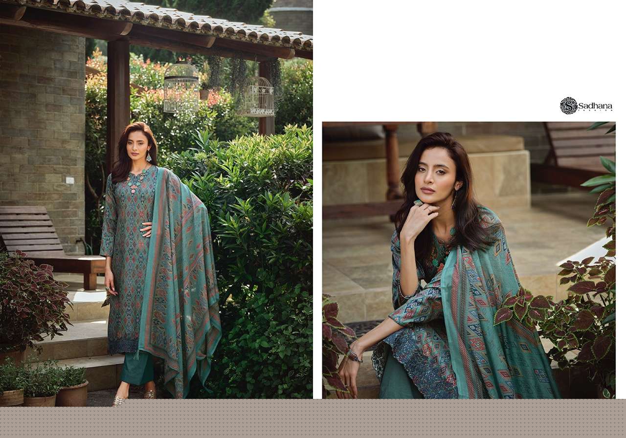 ELAN BY SADHANA FASHION 101 TO 110 SERIES BEAUTIFUL STYLISH SUITS FANCY COLORFUL CASUAL WEAR & ETHNIC WEAR & READY TO WEAR PURE JAM SILK EMBROIDERY DRESSES AT WHOLESALE PRICE