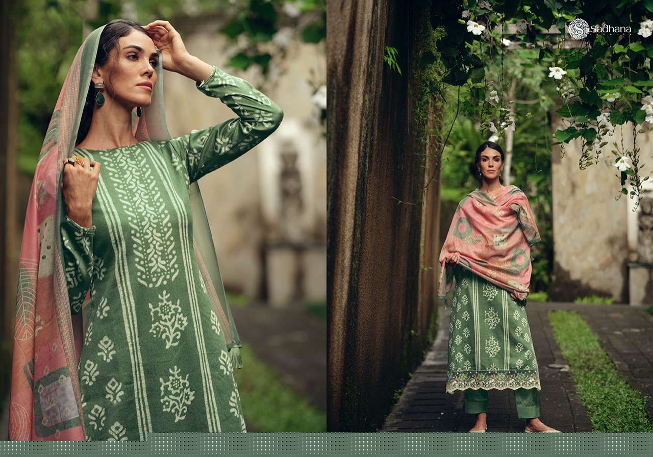 SUMMER BONANZA BY SADHANA FASHION 101 TO 110 SERIES BEAUTIFUL STYLISH SUITS FANCY COLORFUL CASUAL WEAR & ETHNIC WEAR & READY TO WEAR PURE JAM SILK EMBROIDERY DRESSES AT WHOLESALE PRICE