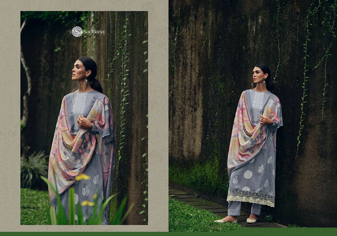 SUMMER BONANZA BY SADHANA FASHION 101 TO 110 SERIES BEAUTIFUL STYLISH SUITS FANCY COLORFUL CASUAL WEAR & ETHNIC WEAR & READY TO WEAR PURE JAM SILK EMBROIDERY DRESSES AT WHOLESALE PRICE