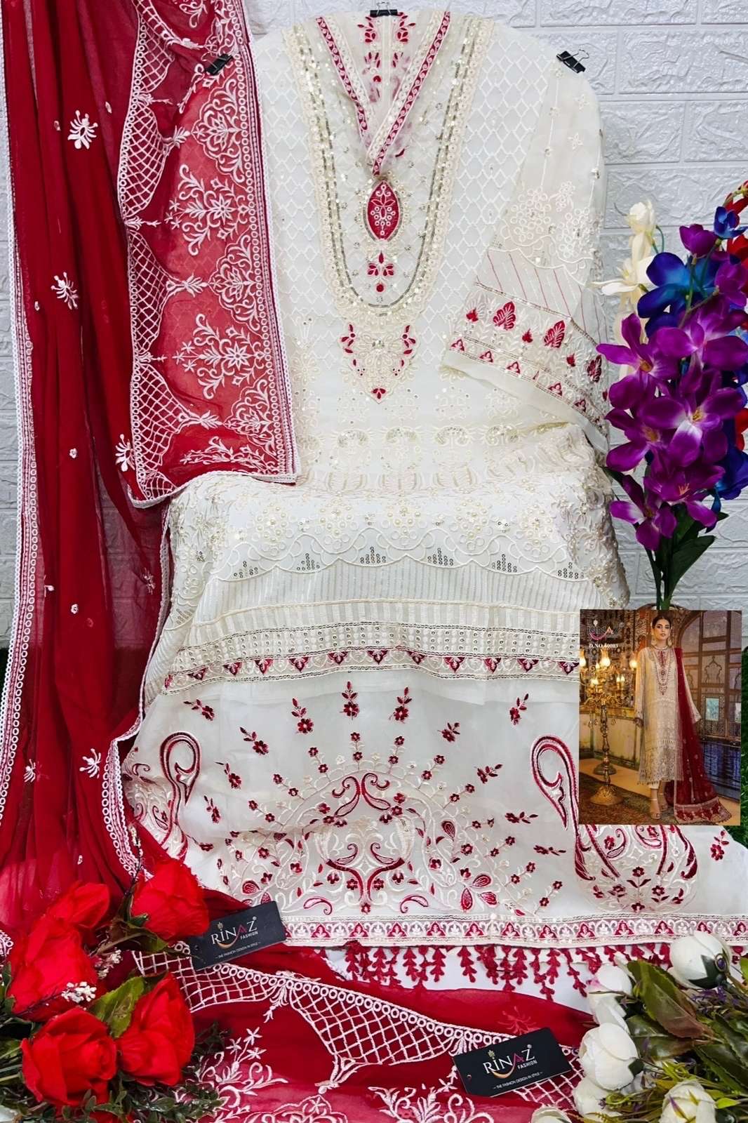 ADAN LIBAS VOL-17 BY RINAZ FASHION 60001 TO 60004 SERIES BEAUTIFUL STYLISH PAKISTANI SUITS FANCY COLORFUL CASUAL WEAR & ETHNIC WEAR & READY TO WEAR PURE JAM SILK EMBROIDERY DRESSES AT WHOLESALE PRICE