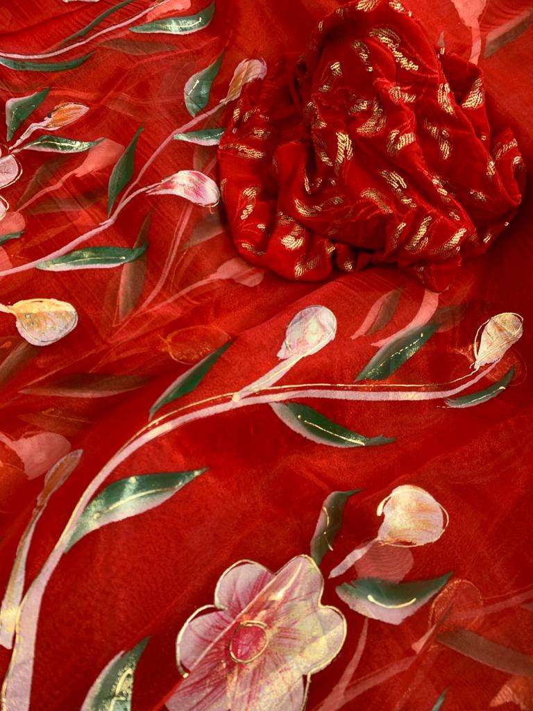 KANUPRIYA BY FASHID WHOLESALE VE INDIAN TRADITIONAL WEAR COLLECTION BEAUTIFUL STYLISH FANCY COLORFUL PARTY WEAR & OCCASIONAL WEAR ORGANZA SILK SAREES AT WHOLESALE PRICE