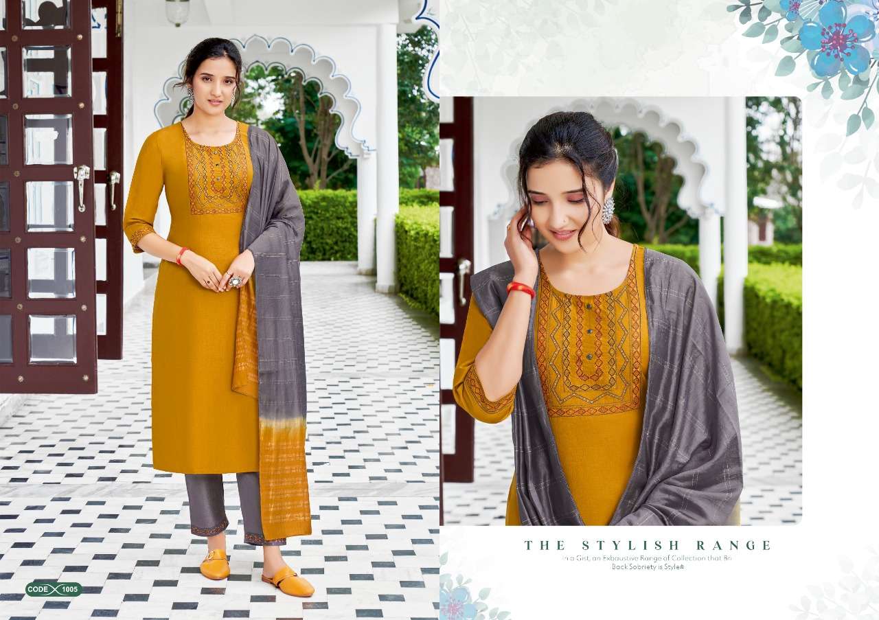 NAZRANA BY JINESH NX 1001 TO 1006 SERIES INDIAN SUITS BEAUTIFUL FANCY COLORFUL STYLISH PARTY WEAR & OCCASIONAL WEAR CHINNON SILK DRESSES AT WHOLESALE PRICE