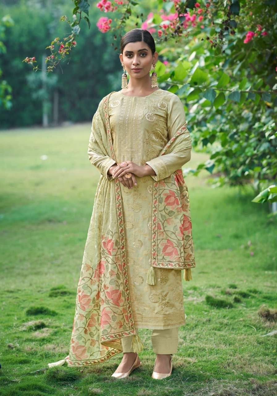 AQUA BY SHUROOQ 01 TO 04 SERIES DESIGNER SUITS BEAUTIFUL STYLISH FANCY COLORFUL PARTY WEAR & OCCASIONAL WEAR PURE DOLA SILK JACQUARD DRESSES AT WHOLESALE PRICE