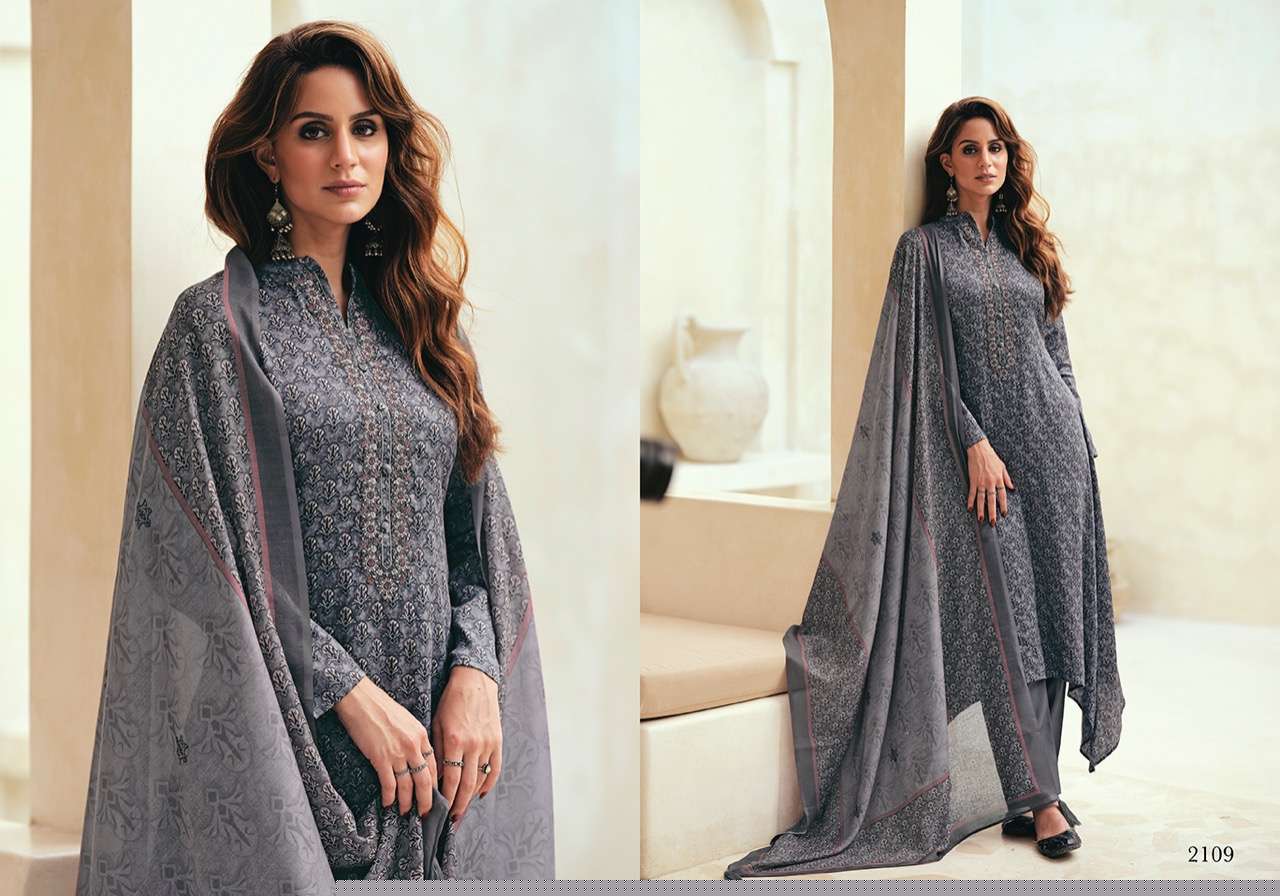 TAVAQQO BY SADHANA FASHION 2100 TO 2109 SERIES BEAUTIFUL STYLISH SUITS FANCY COLORFUL CASUAL WEAR & ETHNIC WEAR & READY TO WEAR PURE JAM SILK PRINT WITH EMBROIDERED DRESSES AT WHOLESALE PRICE