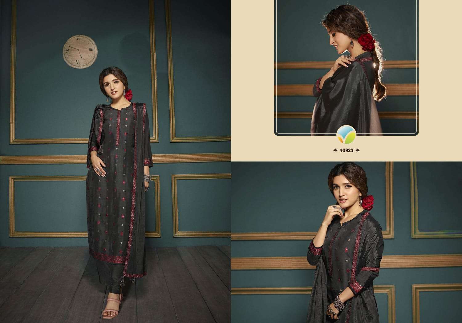 Tumbaa Vani By Vinay Fashion 40921 To 40928 Series Beautiful Suits Colorful Stylish Fancy Casual Wear & Ethnic Wear Dola Jacquard Embroidered Dresses At Wholesale Price