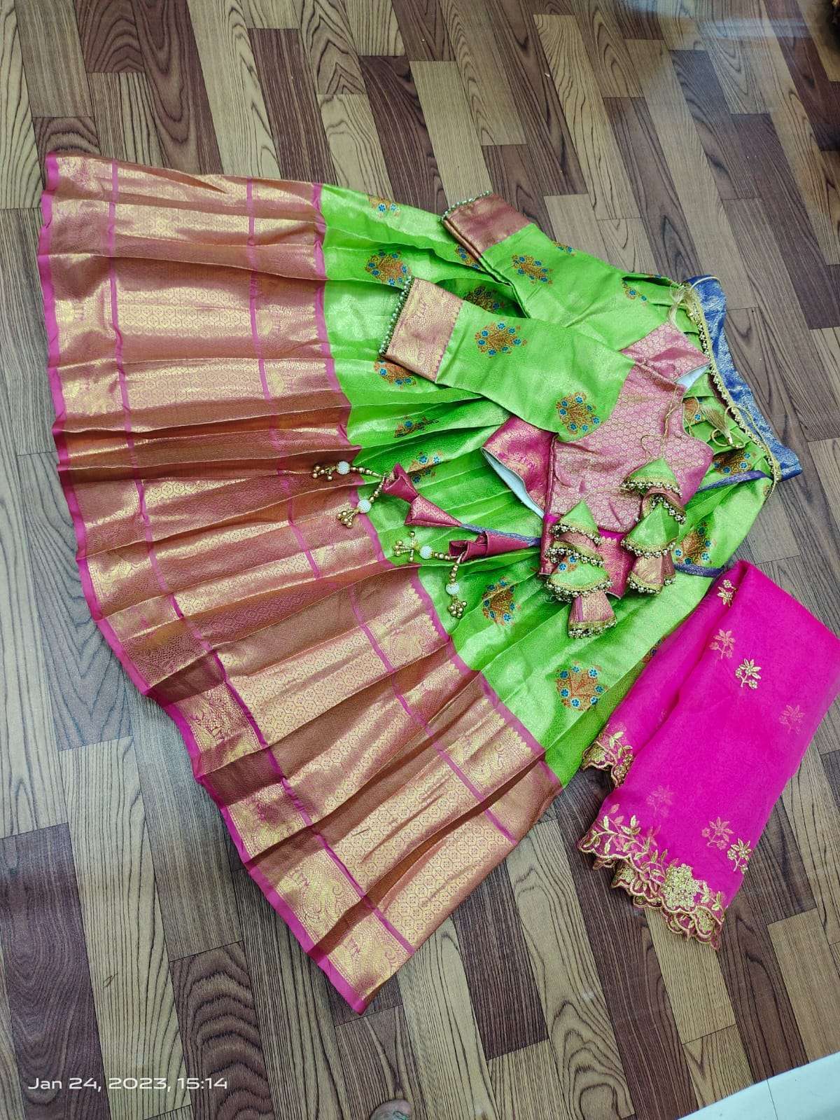 ELEGANT BY FASHID WHOLESALE PVR DESIGNER BEAUTIFUL FESTIVE COLLECTION OCCASIONAL WEAR & PARTY WEAR KANJIVARAM SILK LEHENGAS AT WHOLESALE PRICE