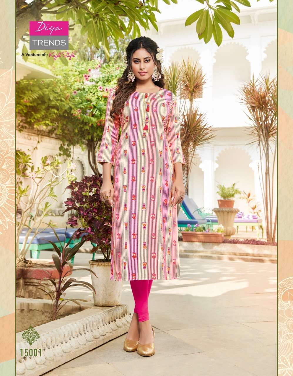 Gardencity Vol-15 By Diya Trends 15001 To 15014 Series Beautiful Stylish Fancy Colorful Casual Wear & Ethnic Wear Rayon Foil Kurtis At Wholesale Price