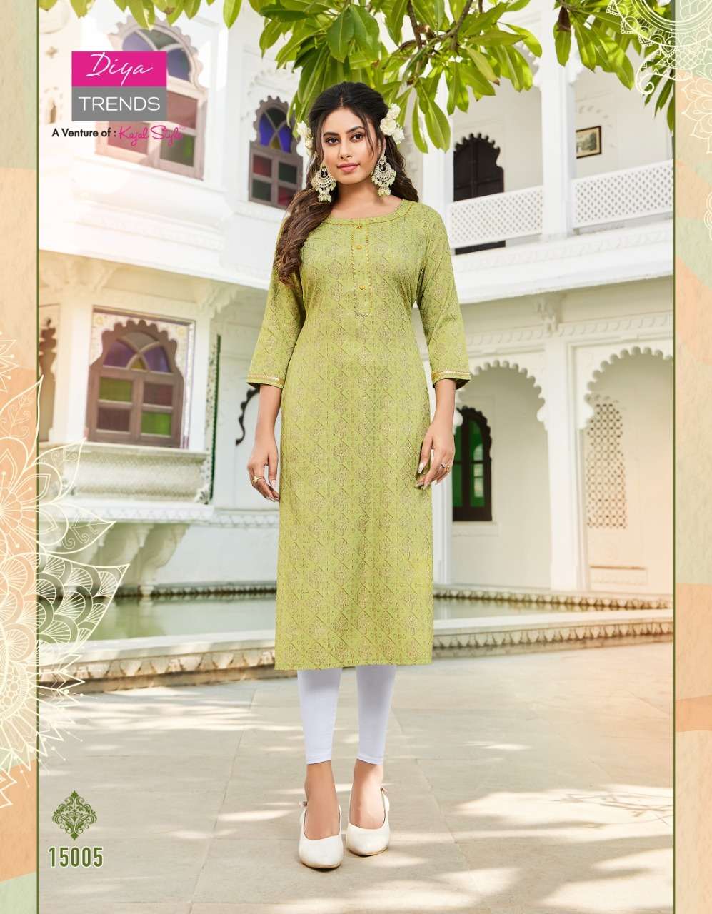 Gardencity Vol-15 By Diya Trends 15001 To 15014 Series Beautiful Stylish Fancy Colorful Casual Wear & Ethnic Wear Rayon Foil Kurtis At Wholesale Price