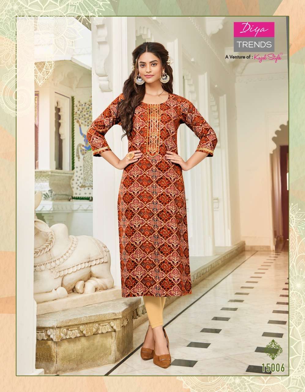 Gardencity Vol-15 By Diya Trends 15001 To 15014 Series Beautiful Stylish Fancy Colorful Casual Wear & Ethnic Wear Rayon Foil Kurtis At Wholesale Price