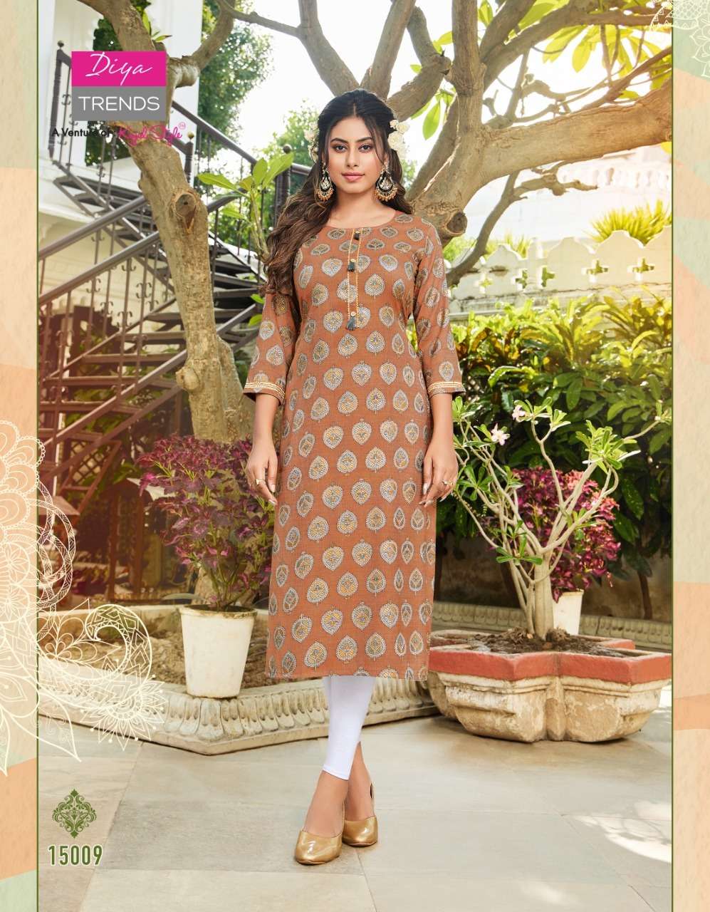 Gardencity Vol-15 By Diya Trends 15001 To 15014 Series Beautiful Stylish Fancy Colorful Casual Wear & Ethnic Wear Rayon Foil Kurtis At Wholesale Price