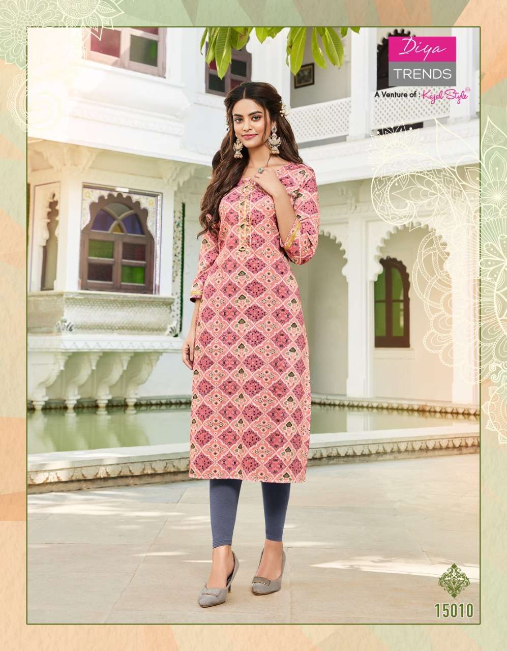 Gardencity Vol-15 By Diya Trends 15001 To 15014 Series Beautiful Stylish Fancy Colorful Casual Wear & Ethnic Wear Rayon Foil Kurtis At Wholesale Price
