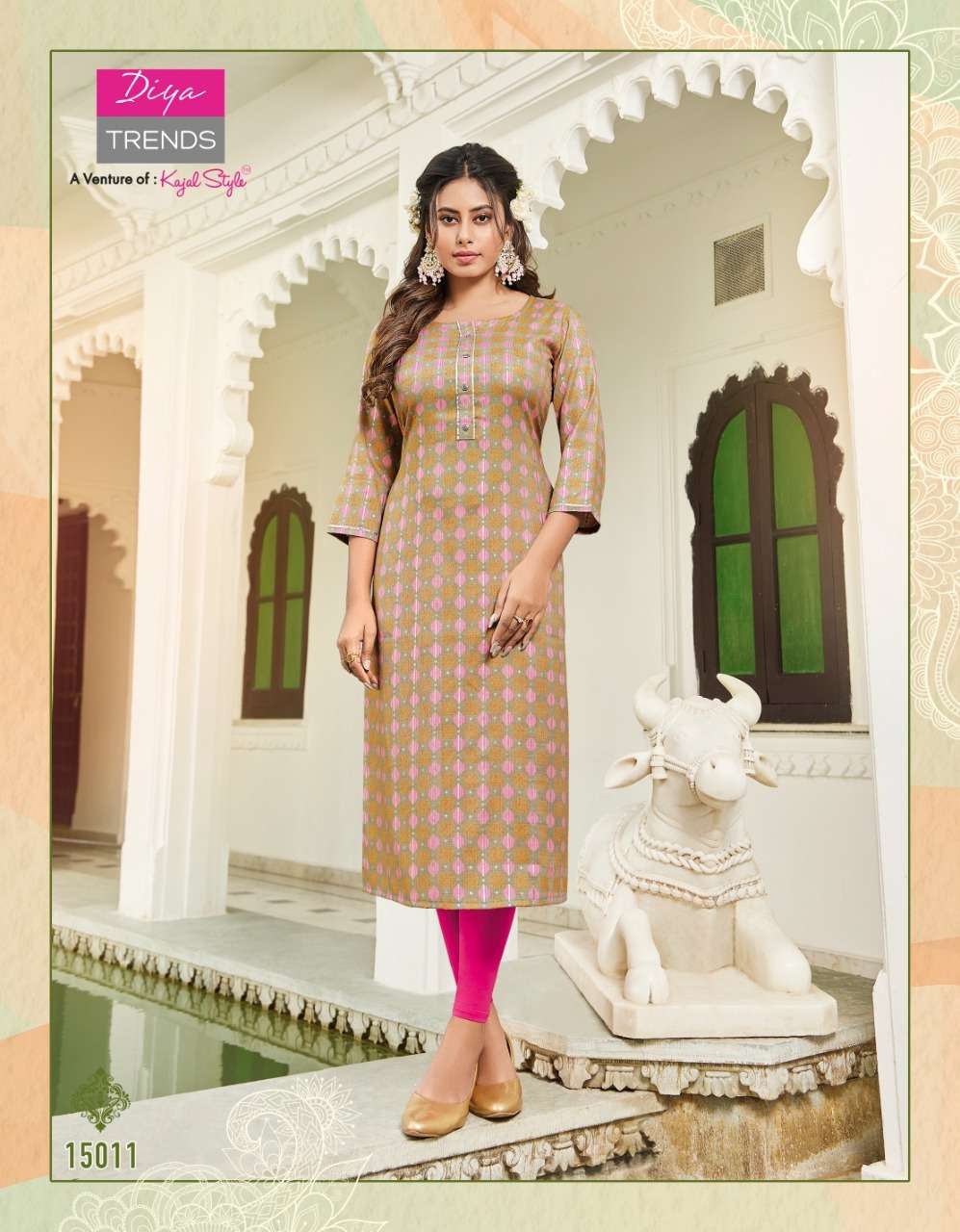 Gardencity Vol-15 By Diya Trends 15001 To 15014 Series Beautiful Stylish Fancy Colorful Casual Wear & Ethnic Wear Rayon Foil Kurtis At Wholesale Price