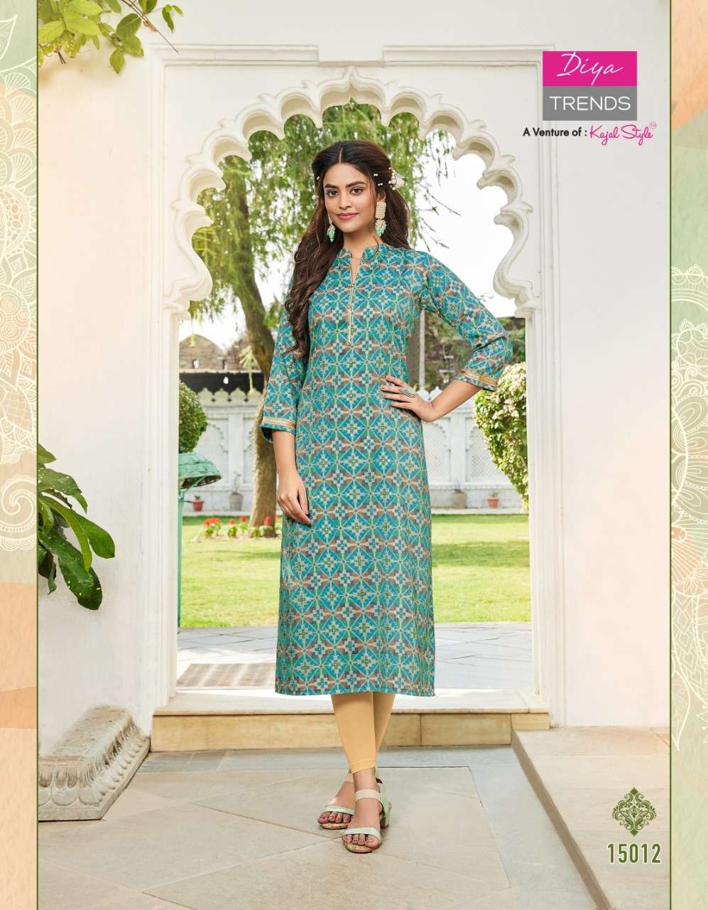 Gardencity Vol-15 By Diya Trends 15001 To 15014 Series Beautiful Stylish Fancy Colorful Casual Wear & Ethnic Wear Rayon Foil Kurtis At Wholesale Price