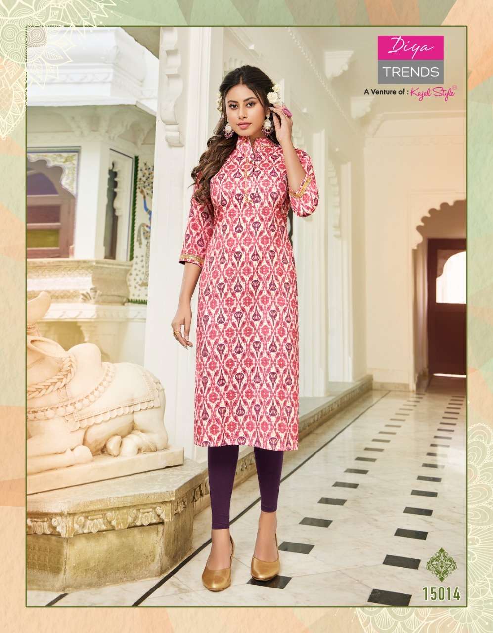 Gardencity Vol-15 By Diya Trends 15001 To 15014 Series Beautiful Stylish Fancy Colorful Casual Wear & Ethnic Wear Rayon Foil Kurtis At Wholesale Price