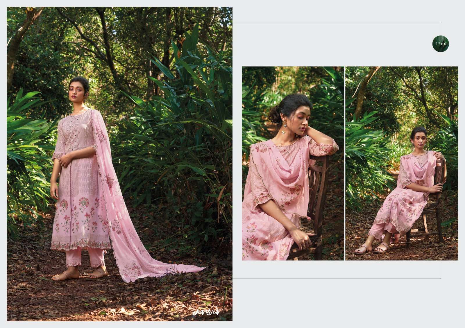 FLOREST BY JAY VIJAY PRINTS 7761 TO 7768 SERIES FESTIVE SUITS BEAUTIFUL FANCY COLORFUL STYLISH PARTY WEAR & OCCASIONAL WEAR PURE COTTON PRINT EMBROIDERY DRESSES AT WHOLESALE PRICE