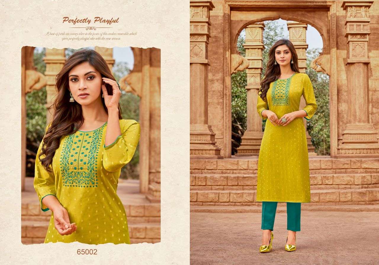 AMORY VOL-8 BY ARTIO 65001 TO 65010 SERIES DESIGNER STYLISH FANCY COLORFUL BEAUTIFUL PARTY WEAR & ETHNIC WEAR COLLECTION SILK EMBROIDERY KURTIS AT WHOLESALE PRICE