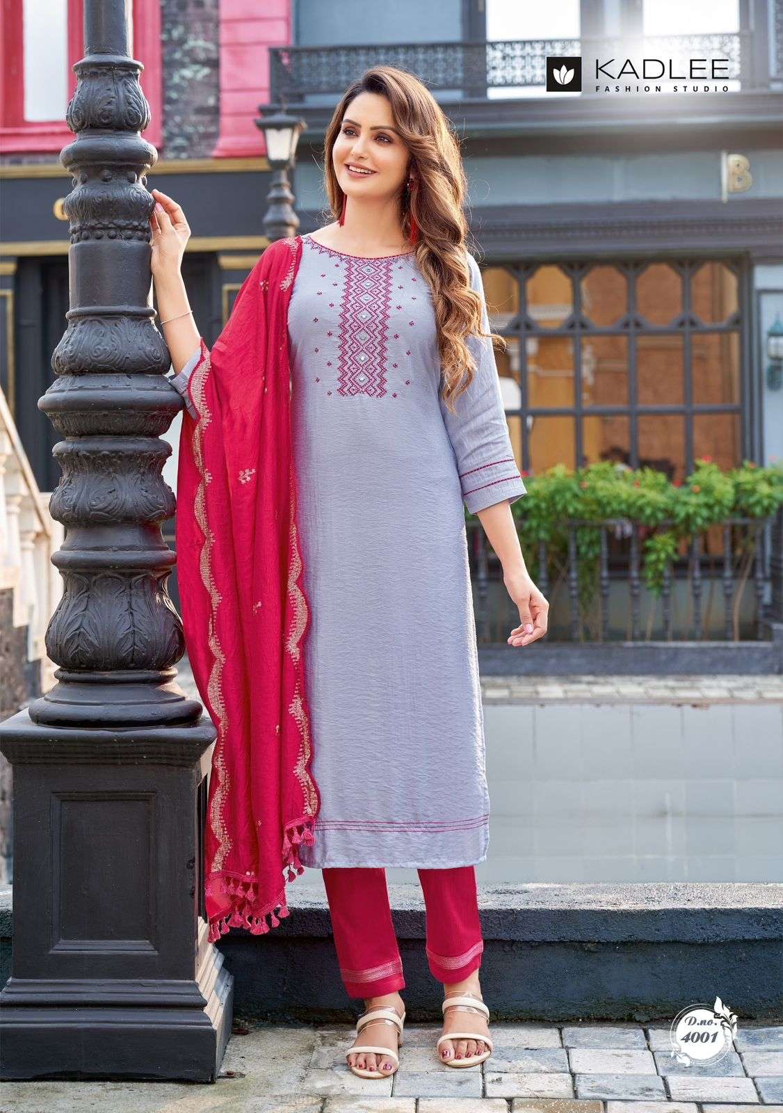 MANNAT BY KADLEE 4001 TO 4006 SERIES FESTIVE SUITS BEAUTIFUL FANCY COLORFUL STYLISH PARTY WEAR & OCCASIONAL WEAR NYLON VISCOSE DRESSES AT WHOLESALE PRICE
