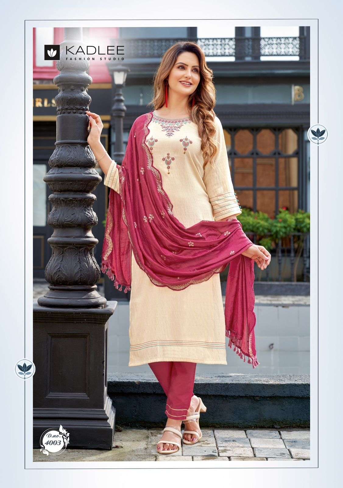 MANNAT BY KADLEE 4001 TO 4006 SERIES FESTIVE SUITS BEAUTIFUL FANCY COLORFUL STYLISH PARTY WEAR & OCCASIONAL WEAR NYLON VISCOSE DRESSES AT WHOLESALE PRICE