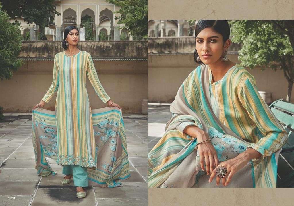 FORBES VOL-2 BY PRM TRENDZ 3518 TO 3525 SERIES INDIAN SUITS BEAUTIFUL FANCY COLORFUL STYLISH PARTY WEAR & OCCASIONAL WEAR PURE JAM SILK DIGITAL PRINT DRESSES AT WHOLESALE PRICE