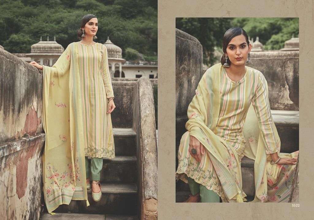 FORBES VOL-2 BY PRM TRENDZ 3518 TO 3525 SERIES INDIAN SUITS BEAUTIFUL FANCY COLORFUL STYLISH PARTY WEAR & OCCASIONAL WEAR PURE JAM SILK DIGITAL PRINT DRESSES AT WHOLESALE PRICE