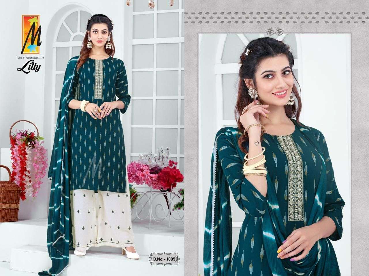 LILLY BY MASTER 1001 TO 1008 SERIES DESIGNER SUITS COLLECTION BEAUTIFUL STYLISH COLORFUL FANCY PARTY WEAR & OCCASIONAL WEAR HEAVY RAYON DRESSES AT WHOLESALE PRICE