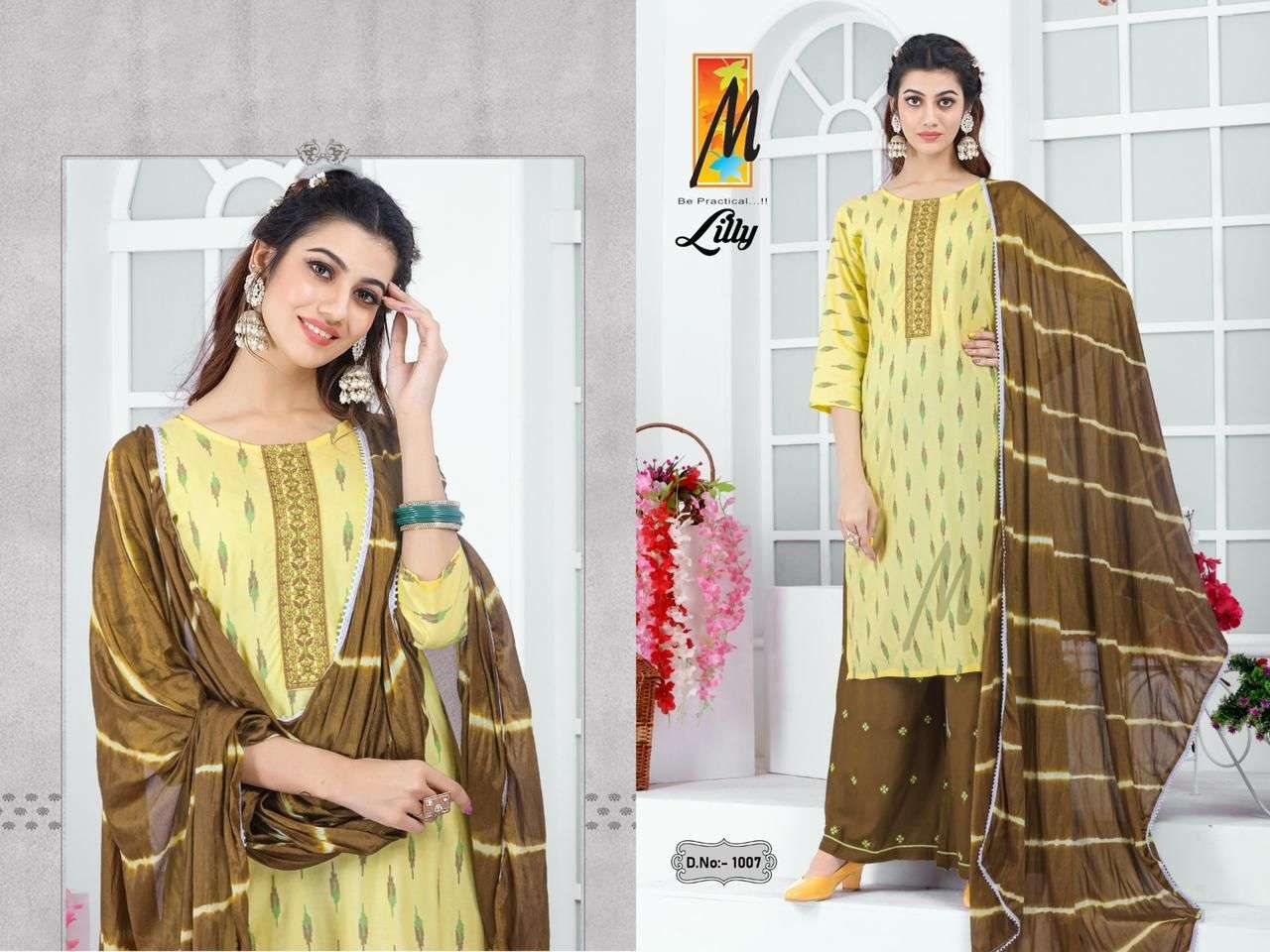 LILLY BY MASTER 1001 TO 1008 SERIES DESIGNER SUITS COLLECTION BEAUTIFUL STYLISH COLORFUL FANCY PARTY WEAR & OCCASIONAL WEAR HEAVY RAYON DRESSES AT WHOLESALE PRICE