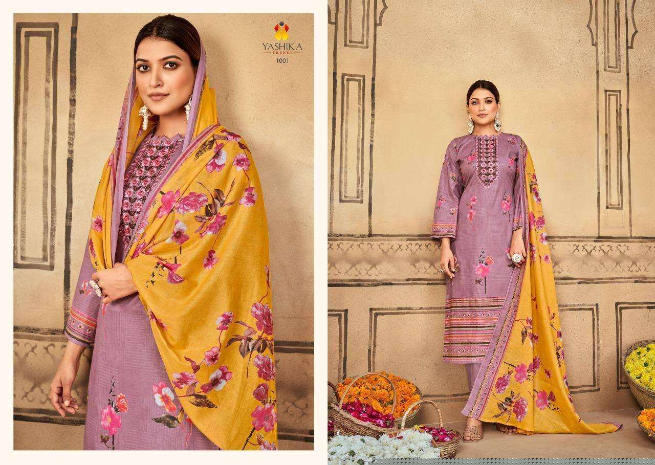 BELLA BY YASHIKA TRENDS 1001 TO 1008 SERIES BEAUTIFUL SUITS COLORFUL STYLISH FANCY CASUAL WEAR & ETHNIC WEAR HEAVY COTTON PRINT DRESSES AT WHOLESALE PRICE