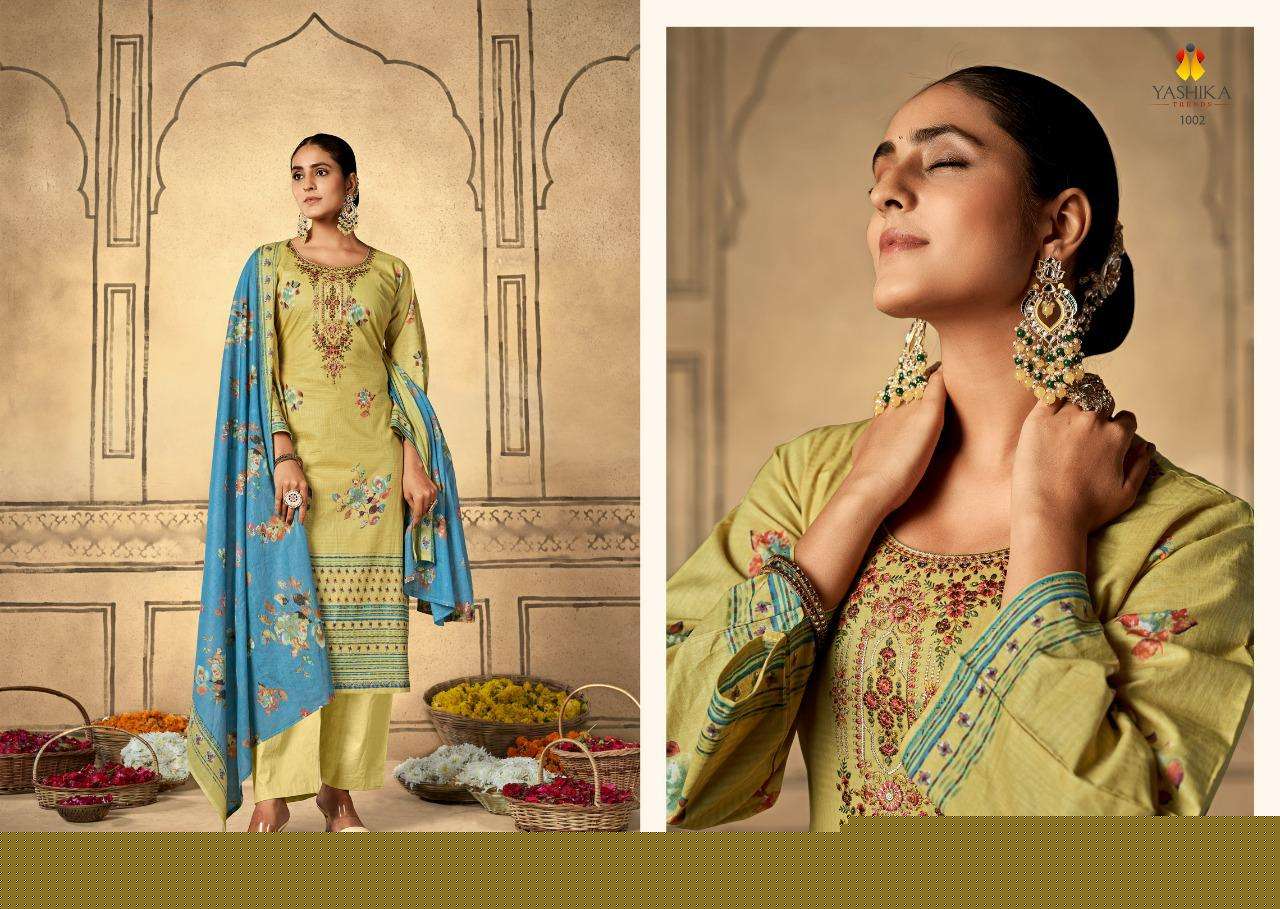 BELLA BY YASHIKA TRENDS 1001 TO 1008 SERIES BEAUTIFUL SUITS COLORFUL STYLISH FANCY CASUAL WEAR & ETHNIC WEAR HEAVY COTTON PRINT DRESSES AT WHOLESALE PRICE