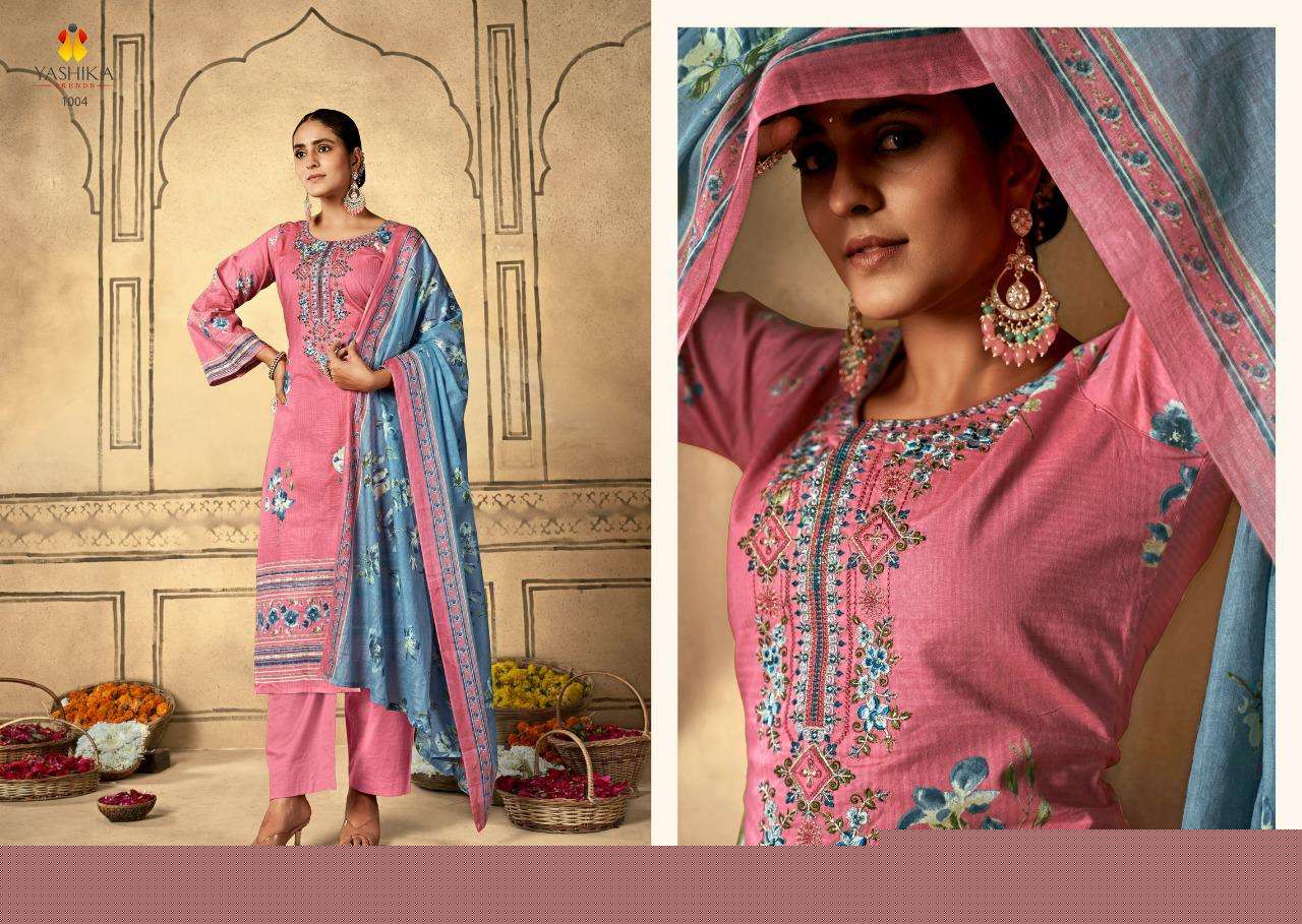 BELLA BY YASHIKA TRENDS 1001 TO 1008 SERIES BEAUTIFUL SUITS COLORFUL STYLISH FANCY CASUAL WEAR & ETHNIC WEAR HEAVY COTTON PRINT DRESSES AT WHOLESALE PRICE