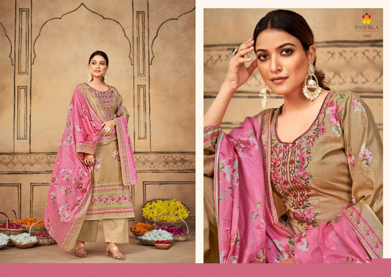 BELLA BY YASHIKA TRENDS 1001 TO 1008 SERIES BEAUTIFUL SUITS COLORFUL STYLISH FANCY CASUAL WEAR & ETHNIC WEAR HEAVY COTTON PRINT DRESSES AT WHOLESALE PRICE