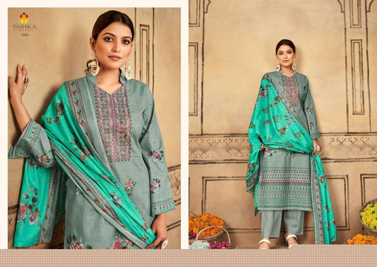 BELLA BY YASHIKA TRENDS 1001 TO 1008 SERIES BEAUTIFUL SUITS COLORFUL STYLISH FANCY CASUAL WEAR & ETHNIC WEAR HEAVY COTTON PRINT DRESSES AT WHOLESALE PRICE