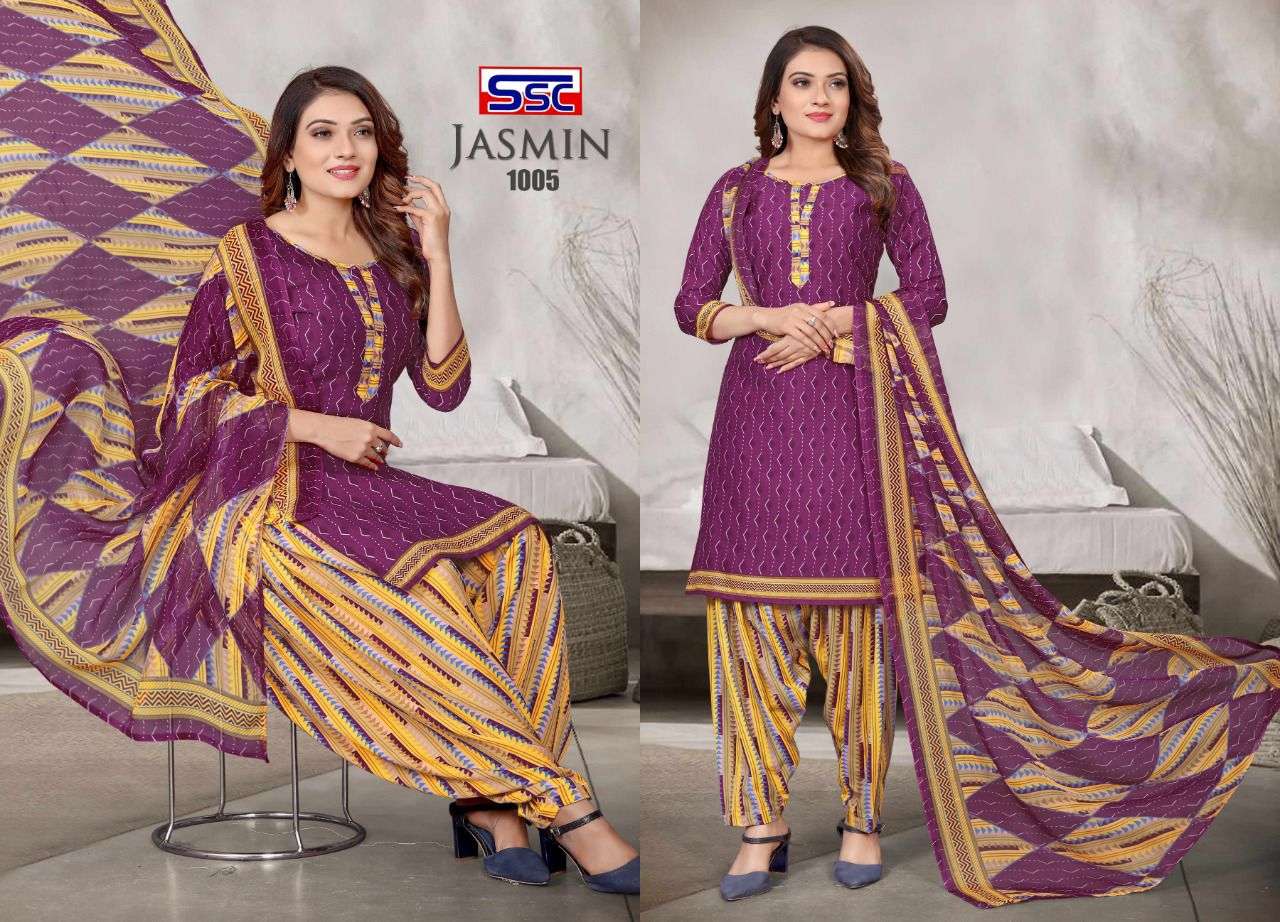 JASMIN VOL-28 BY SHREE SHANTI CREATION 1001 TO 1012 SERIES INDIAN SUITS BEAUTIFUL FANCY COLORFUL STYLISH PARTY WEAR & OCCASIONAL WEAR HEAVY MICRO PRINT DRESSES AT WHOLESALE PRICE