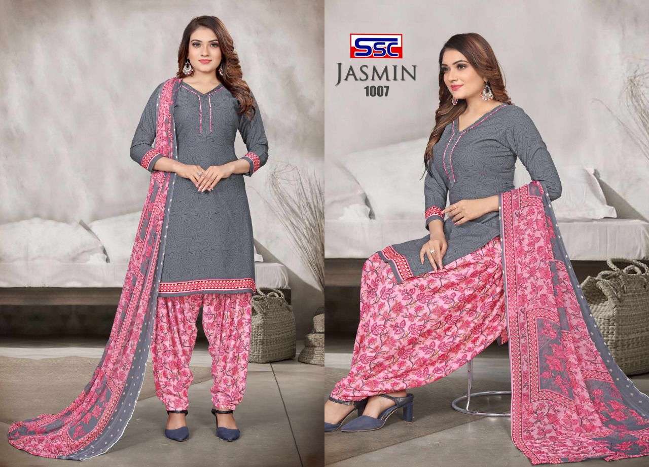 JASMIN VOL-28 BY SHREE SHANTI CREATION 1001 TO 1012 SERIES INDIAN SUITS BEAUTIFUL FANCY COLORFUL STYLISH PARTY WEAR & OCCASIONAL WEAR HEAVY MICRO PRINT DRESSES AT WHOLESALE PRICE