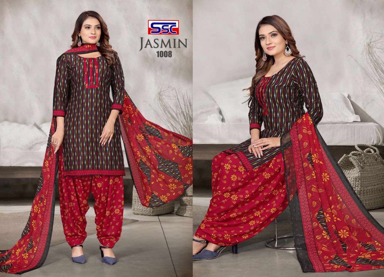 JASMIN VOL-28 BY SHREE SHANTI CREATION 1001 TO 1012 SERIES INDIAN SUITS BEAUTIFUL FANCY COLORFUL STYLISH PARTY WEAR & OCCASIONAL WEAR HEAVY MICRO PRINT DRESSES AT WHOLESALE PRICE