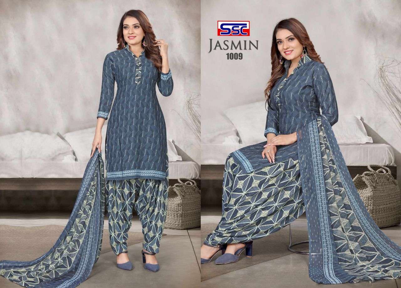 JASMIN VOL-28 BY SHREE SHANTI CREATION 1001 TO 1012 SERIES INDIAN SUITS BEAUTIFUL FANCY COLORFUL STYLISH PARTY WEAR & OCCASIONAL WEAR HEAVY MICRO PRINT DRESSES AT WHOLESALE PRICE