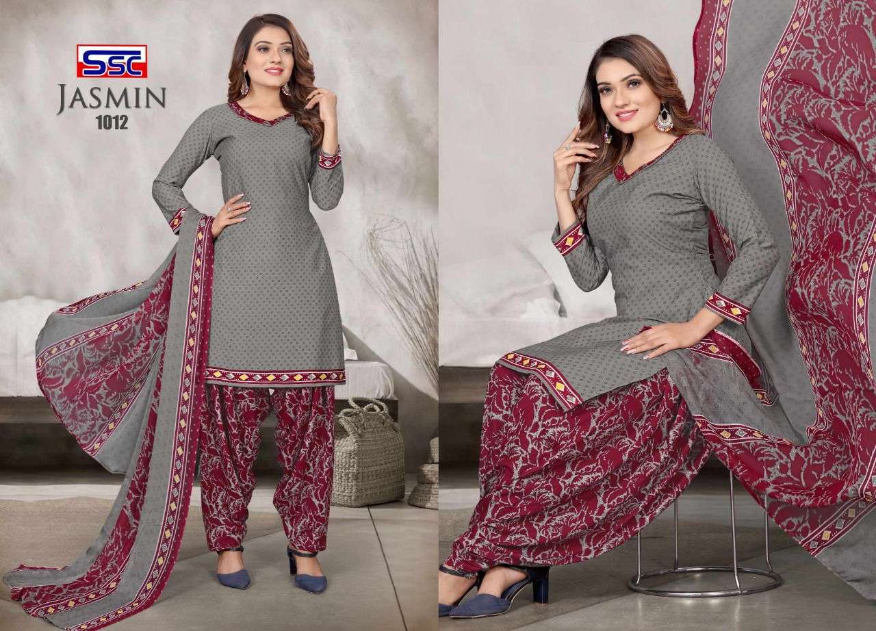 JASMIN VOL-28 BY SHREE SHANTI CREATION 1001 TO 1012 SERIES INDIAN SUITS BEAUTIFUL FANCY COLORFUL STYLISH PARTY WEAR & OCCASIONAL WEAR HEAVY MICRO PRINT DRESSES AT WHOLESALE PRICE
