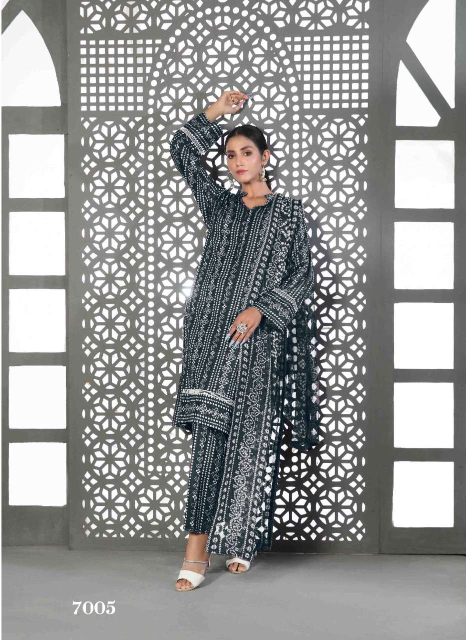 Lyra By Tawakkal Fab 7001 To 7007 Series Indian Suits Beautiful Fancy Colorful Stylish Party Wear & Occasional Wear Pure Cotton Digital Print Dresses At Wholesale Price