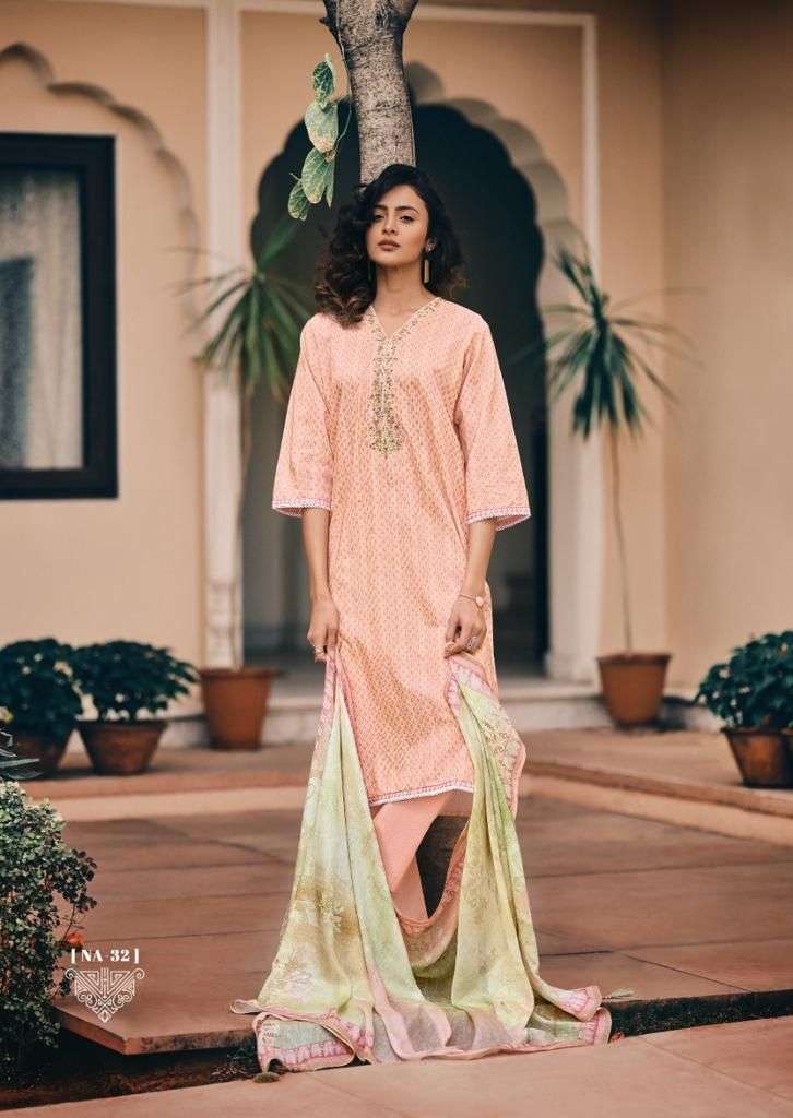 NAMASYA BY EHRUM 31 TO 34 SERIES BEAUTIFUL SUITS COLORFUL STYLISH FANCY CASUAL WEAR & ETHNIC WEAR PURE COTTON PRINT DRESSES AT WHOLESALE PRICE