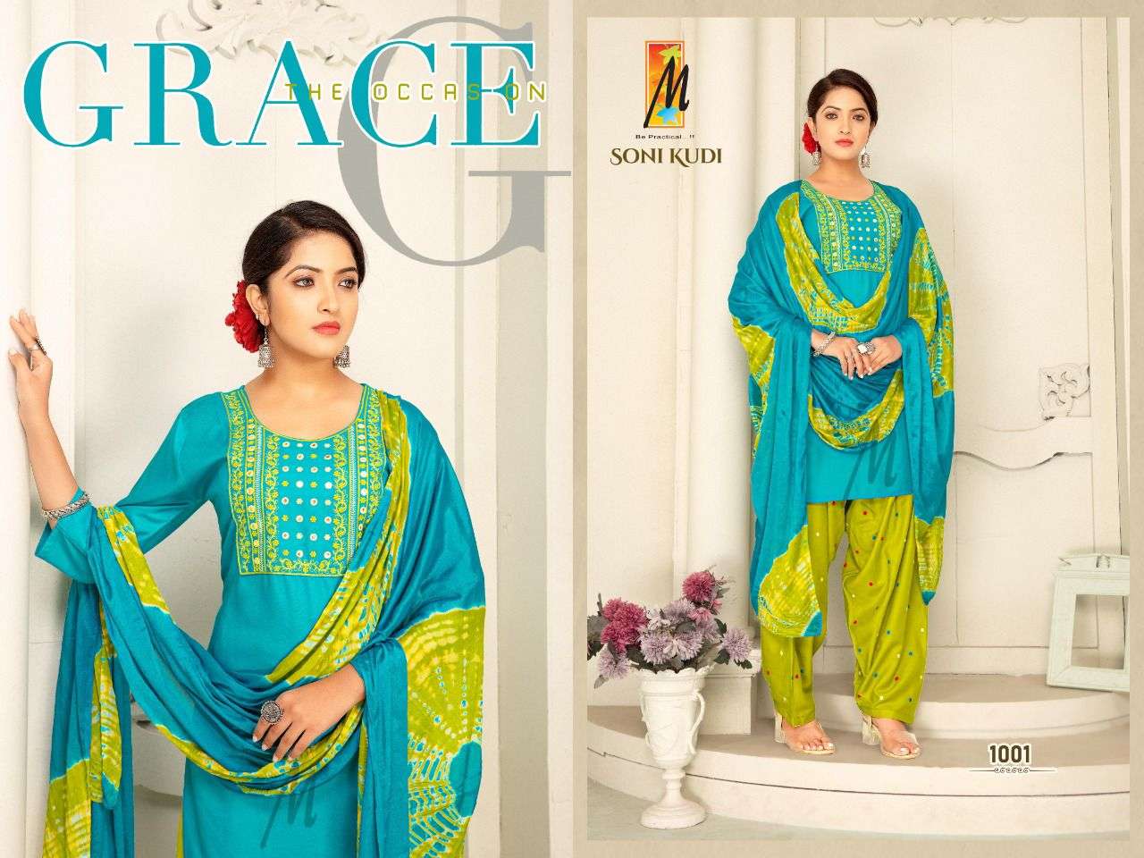 SONI KUDI BY MASTER 1001 TO 1008 SERIES BEAUTIFUL COLLECTION SUITS STYLISH FANCY COLORFUL CASUAL WEAR & ETHNIC WEAR RAYON DRESSES AT WHOLESALE PRICE