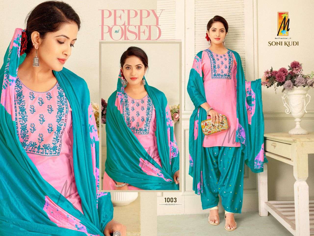 SONI KUDI BY MASTER 1001 TO 1008 SERIES BEAUTIFUL COLLECTION SUITS STYLISH FANCY COLORFUL CASUAL WEAR & ETHNIC WEAR RAYON DRESSES AT WHOLESALE PRICE