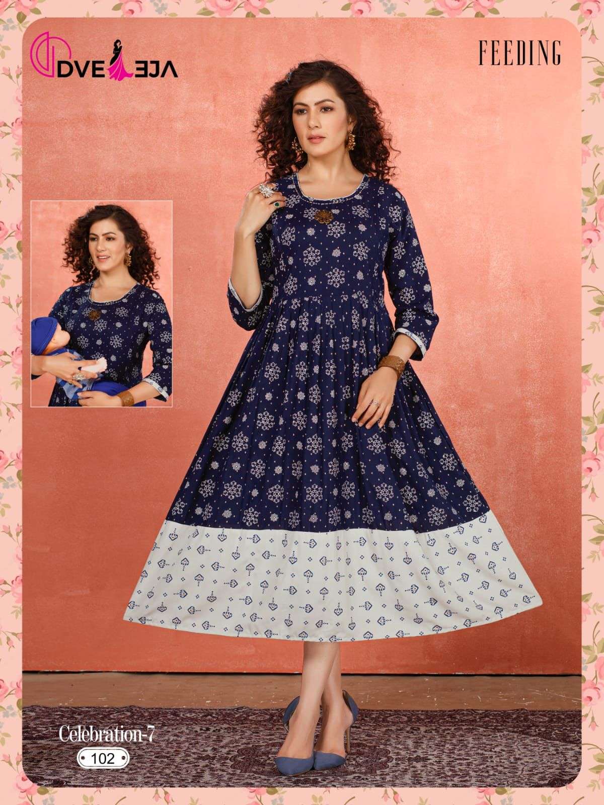 CELEBRATION VOL-7 BY DVEEJA 101 TO 106 SERIES DESIGNER STYLISH FANCY COLORFUL BEAUTIFUL PARTY WEAR & ETHNIC WEAR COLLECTION PURE RAYON KURTIS AT WHOLESALE PRICE