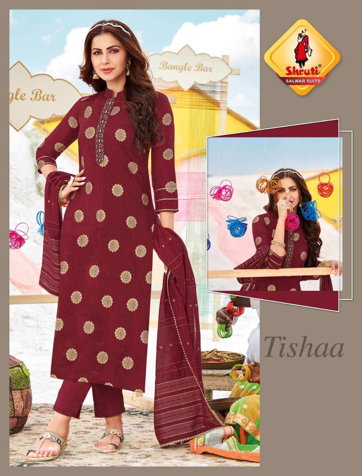 ANOKHI VOL-4 BY SHRUTI 01 TO 04 SERIES BEAUTIFUL STYLISH SUITS FANCY COLORFUL CASUAL WEAR & ETHNIC WEAR & READY TO WEAR VISCOSE JACQUARD DRESSES AT WHOLESALE PRICE