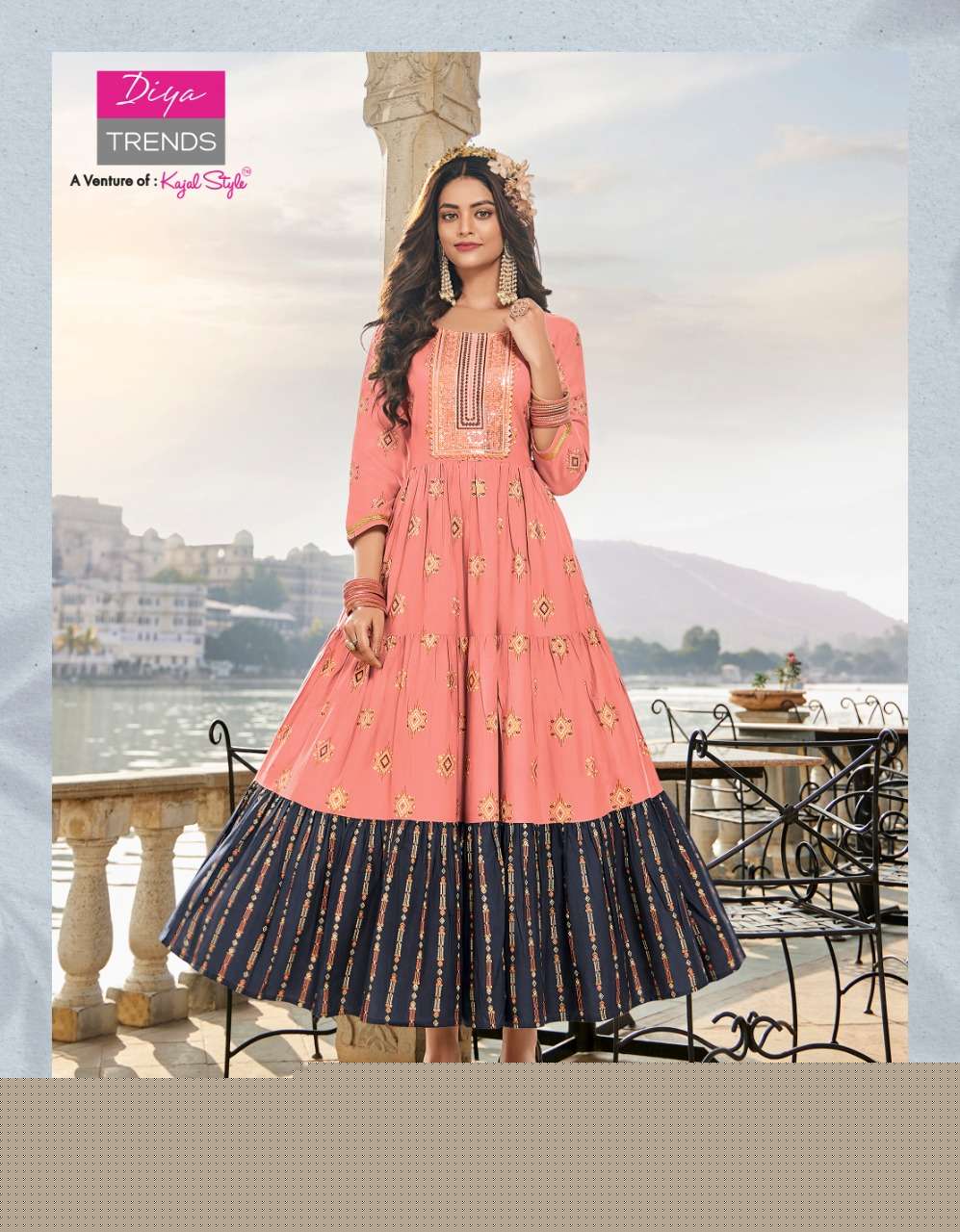 GROOM VOL-5 BY DIYA TRENDS 5001 TO 5010 SERIES BEAUTIFUL SUITS COLORFUL STYLISH FANCY CASUAL WEAR & ETHNIC WEAR RAYON PRINT GOWNS AT WHOLESALE PRICE