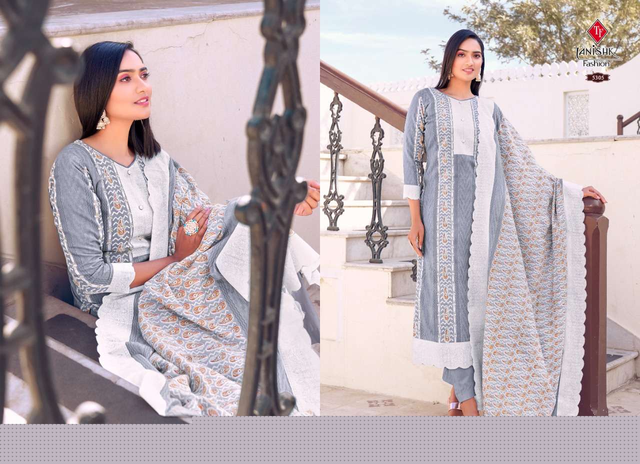 FALAK VOL 4 BY TANISHK FASHION 5301 TO 5308 SERIES DESIGNER STYLISH FANCY COLORFUL BEAUTIFUL PARTY WEAR & PURE COTTON PRINT KURTIS AT WHOLESALE PRICE