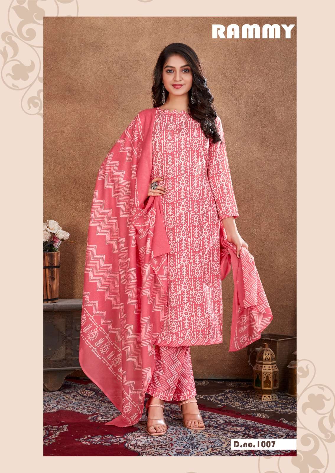 RAMMY BY SKT SUITS 1001 TO 1012 SERIES BEAUTIFUL FESTIVE SUITS COLORFUL STYLISH FANCY CASUAL WEAR & ETHNIC WEAR SOFT COTTON PRINT DRESSES AT WHOLESALE PRICE
