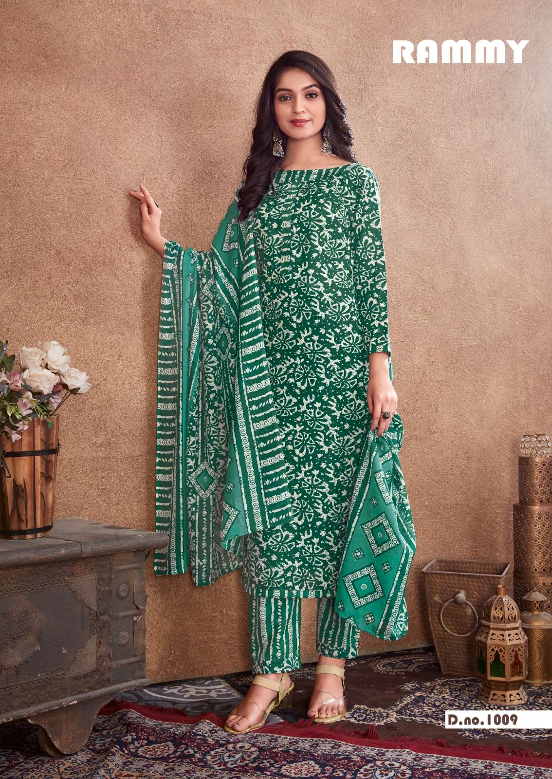 RAMMY BY SKT SUITS 1001 TO 1012 SERIES BEAUTIFUL FESTIVE SUITS COLORFUL STYLISH FANCY CASUAL WEAR & ETHNIC WEAR SOFT COTTON PRINT DRESSES AT WHOLESALE PRICE