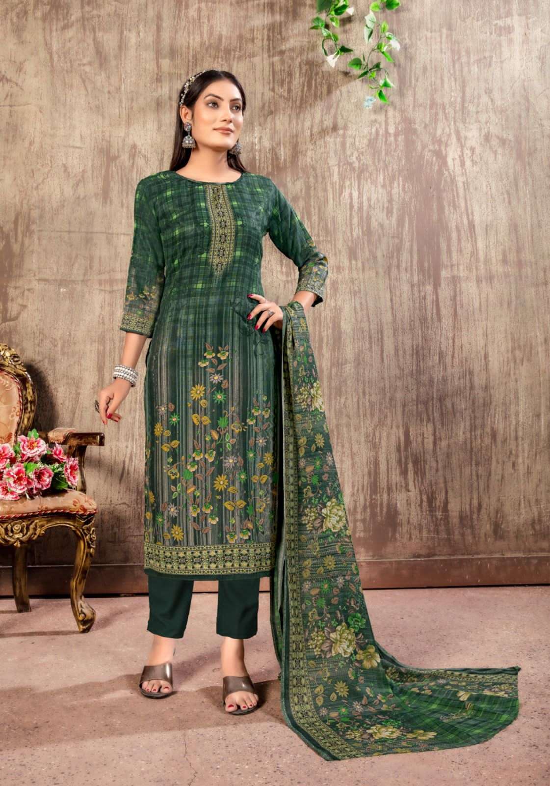 SON PARI VOL-7 BY SHIV GORI SILK MILLS 7001 TO 7010 SERIES BEAUTIFUL SUITS COLORFUL STYLISH FANCY CASUAL WEAR & ETHNIC WEAR RAYON PRINT DRESSES AT WHOLESALE PRICE