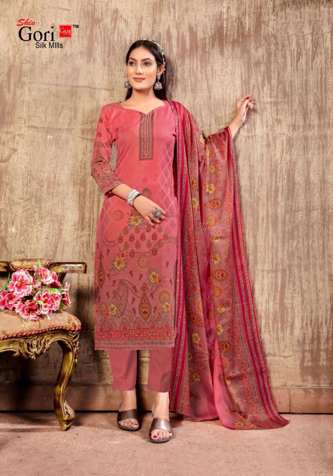 SON PARI VOL-7 BY SHIV GORI SILK MILLS 7001 TO 7010 SERIES BEAUTIFUL SUITS COLORFUL STYLISH FANCY CASUAL WEAR & ETHNIC WEAR RAYON PRINT DRESSES AT WHOLESALE PRICE
