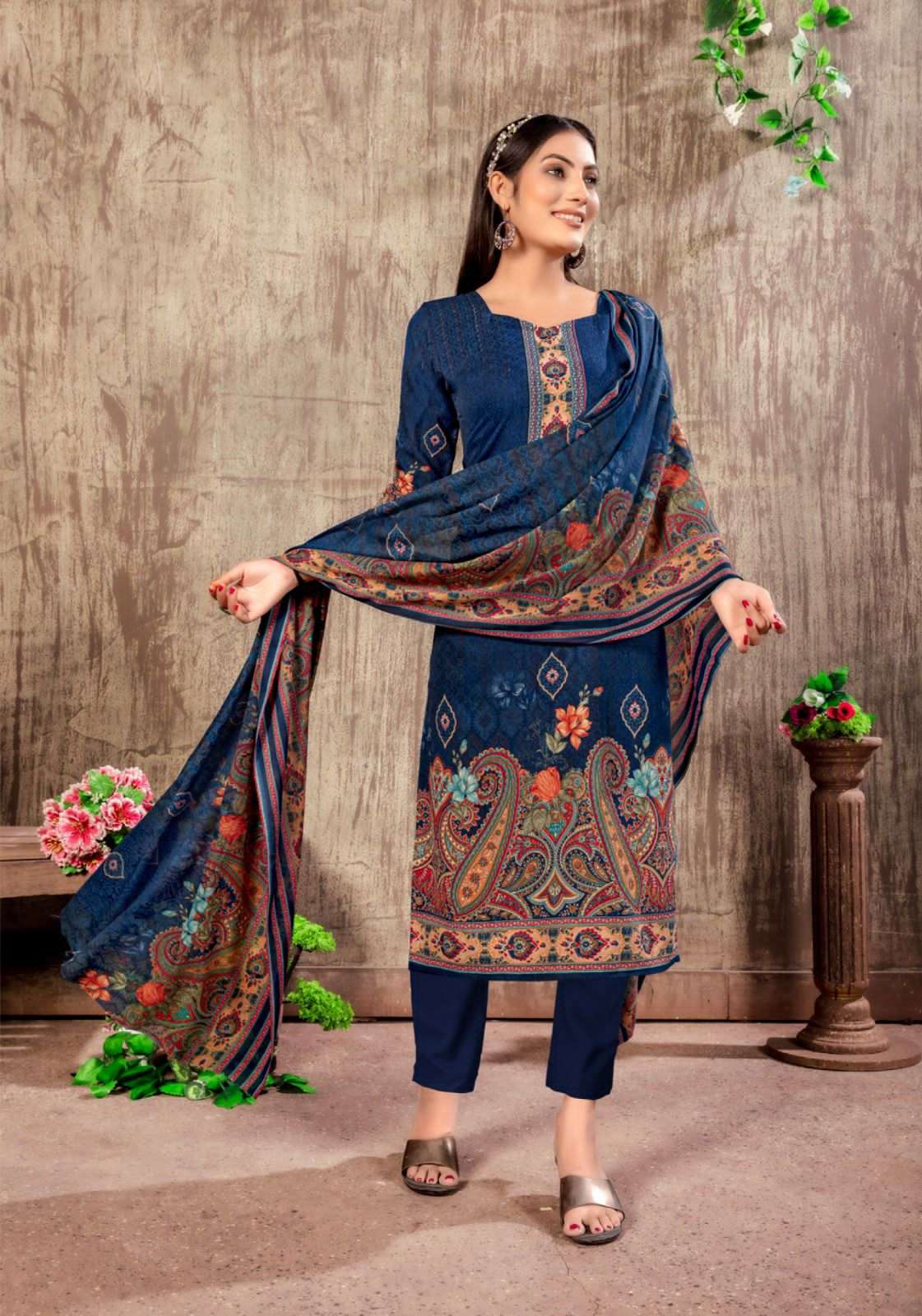 SON PARI VOL-7 BY SHIV GORI SILK MILLS 7001 TO 7010 SERIES BEAUTIFUL SUITS COLORFUL STYLISH FANCY CASUAL WEAR & ETHNIC WEAR RAYON PRINT DRESSES AT WHOLESALE PRICE