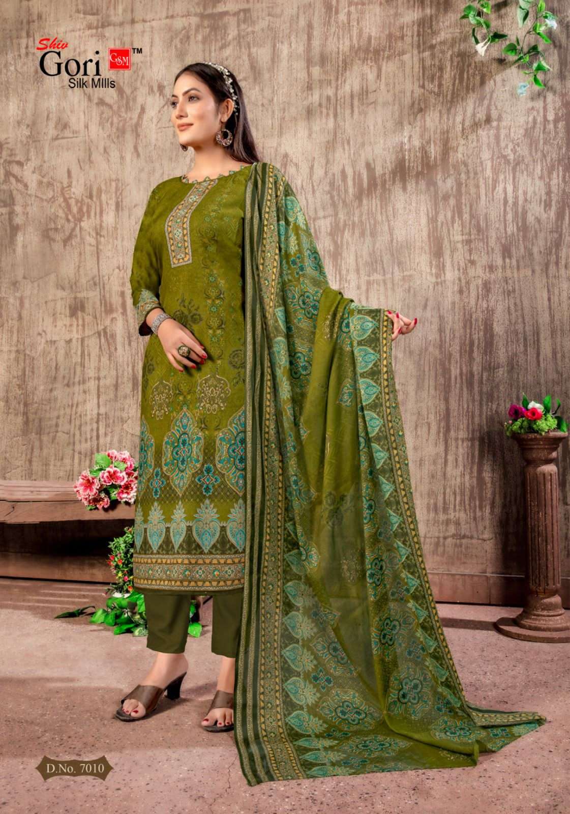 SON PARI VOL-7 BY SHIV GORI SILK MILLS 7001 TO 7010 SERIES BEAUTIFUL SUITS COLORFUL STYLISH FANCY CASUAL WEAR & ETHNIC WEAR RAYON PRINT DRESSES AT WHOLESALE PRICE